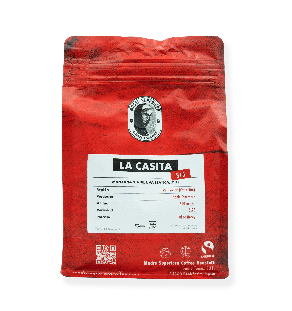 Café de especialidad Costa Rica - LA CASITA - Café para Espresso y Filtro - Madre Superiora Coffee Roasters