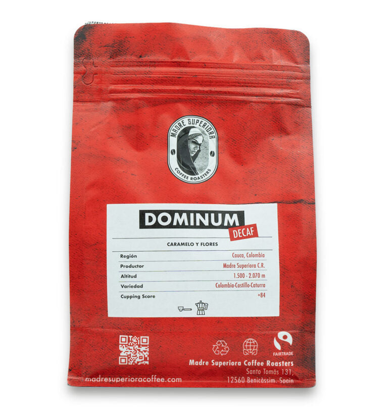 Café de especialidad descafeinado - Colombia - DOMINUM - Café para Espresso y Moka - Madre Superiora Coffee Roasters