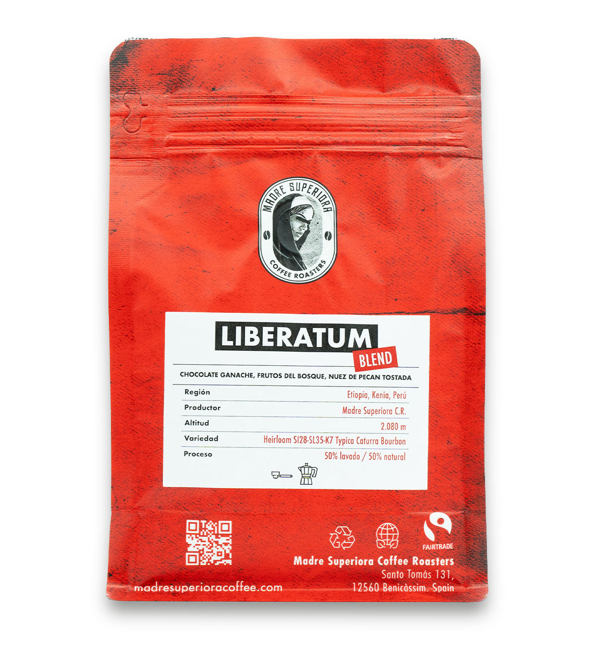 Café de especialidad Etiopia y Perú - LIBERATUM - Café para Espresso y Moka - Madre Superiora Coffee Roasters